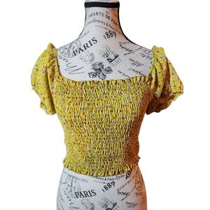 NWT Timing Floral Off The Shoulder Blouse Size Large